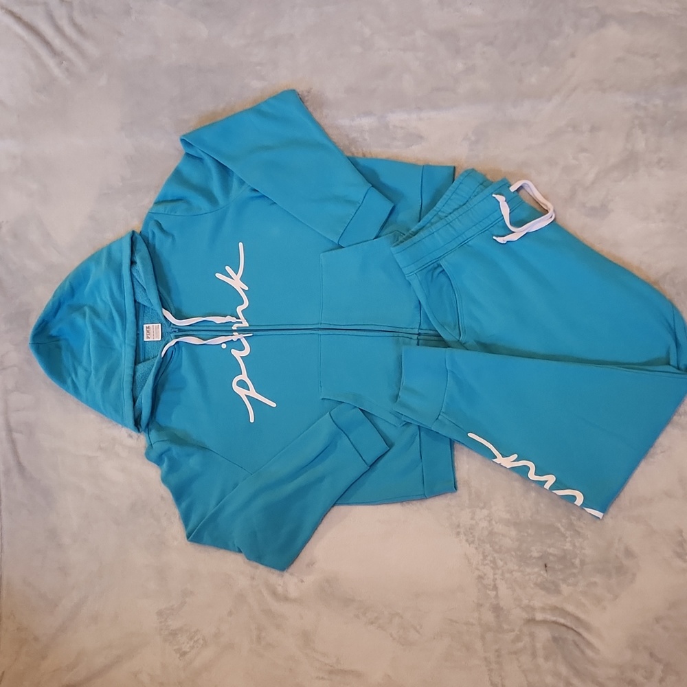 PINK Set Zipup Hoodie XXL Joggers XL